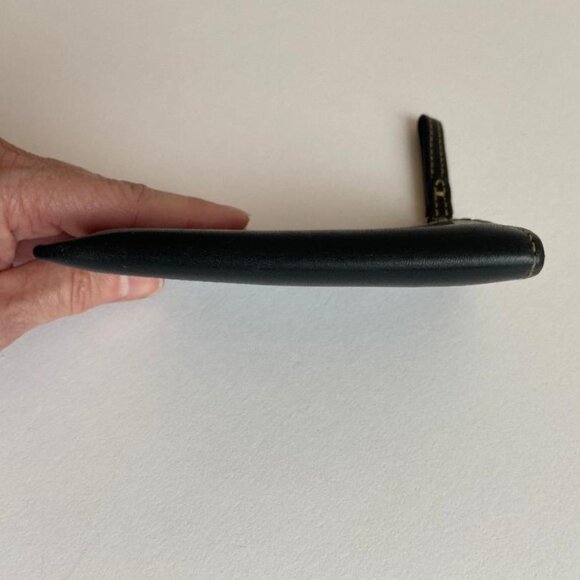 🆕 Coach Vintage Black Leather Key, Card, & Coin Wallet - Picture 9 of 11